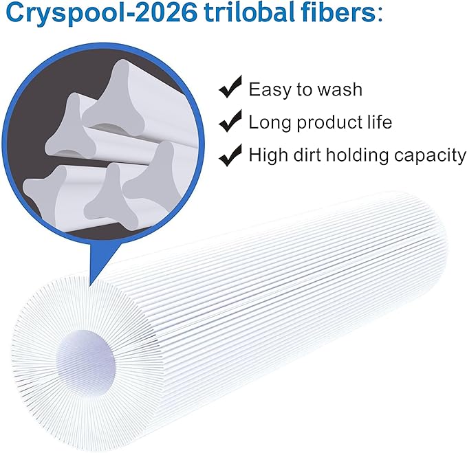 Cryspool® 5020 Filter Compatible with 2009+ Spa Models (for 5 1/2″ Drain Caps), Soft tub #5020, 35 Sq. Ft Spa Filter Cartridge, 1 Pack