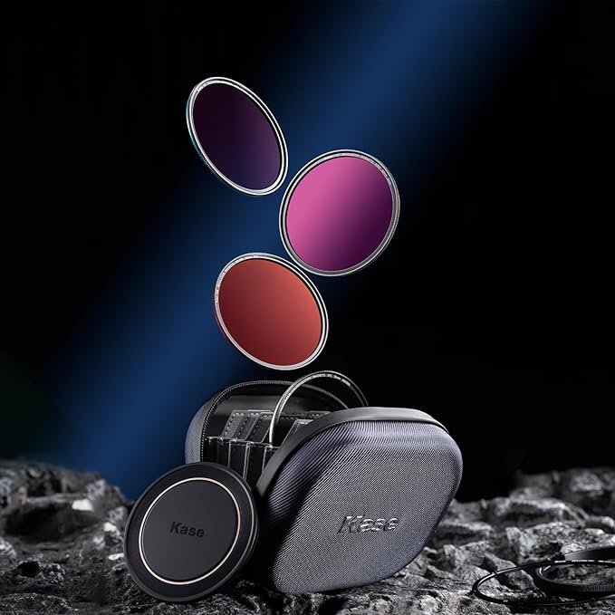 Kase 72mm KW Revolution Plus Master Kit, Includes CPL, ND8/64/1000, Inlaid Ring, Front Lens Cap, Filter Bag, 3D Tool, Suitable for Long-Exposure Landscape Video Shooting