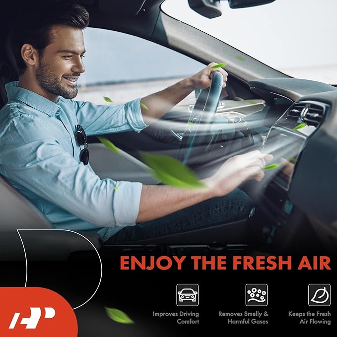 A-Premium Cabin Air Filter with Activated Carbon Compatible with Buick, Chevrolet, GMC, Saturn Models - Enclave, Traverse, Acadia, Acadia Limited, Outlook