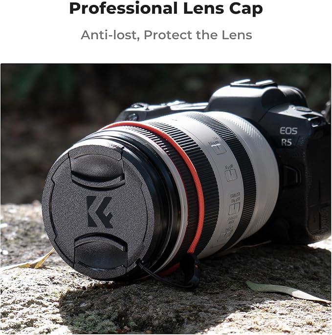 K&F CONCEPT 77mm MC UV Lens Protection Filter with Filter Cap Cleaning Cloth Optical Glass Ultra Slim 28 Multi-Layer Coatings Camera Lens UV Filter (Nano-X Series)