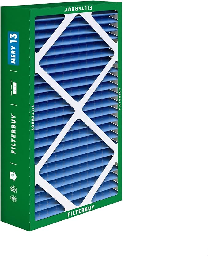 Filterbuy 16x26x5 Air Filter MERV 13 Optimal Smoke & Allergy Defense (1-Pack), Pleated HVAC AC Furnace Filters for Electro-Air, Emerson, White Rodgers, and More (Actual Size: 16.00 x 25.75 x 4.88)