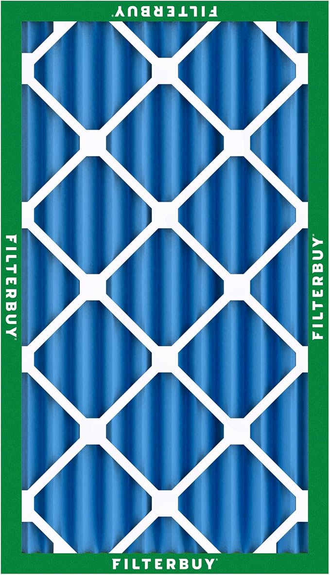 Filterbuy 16x24x4 Air Filter MERV 13 Optimal Smoke & Allergy Defense (3-Pack), Electrostatic Pleated HVAC AC Furnace Filters Replacement, Made in USA (Actual Size: 15.38 x 23.38 x 3.63)