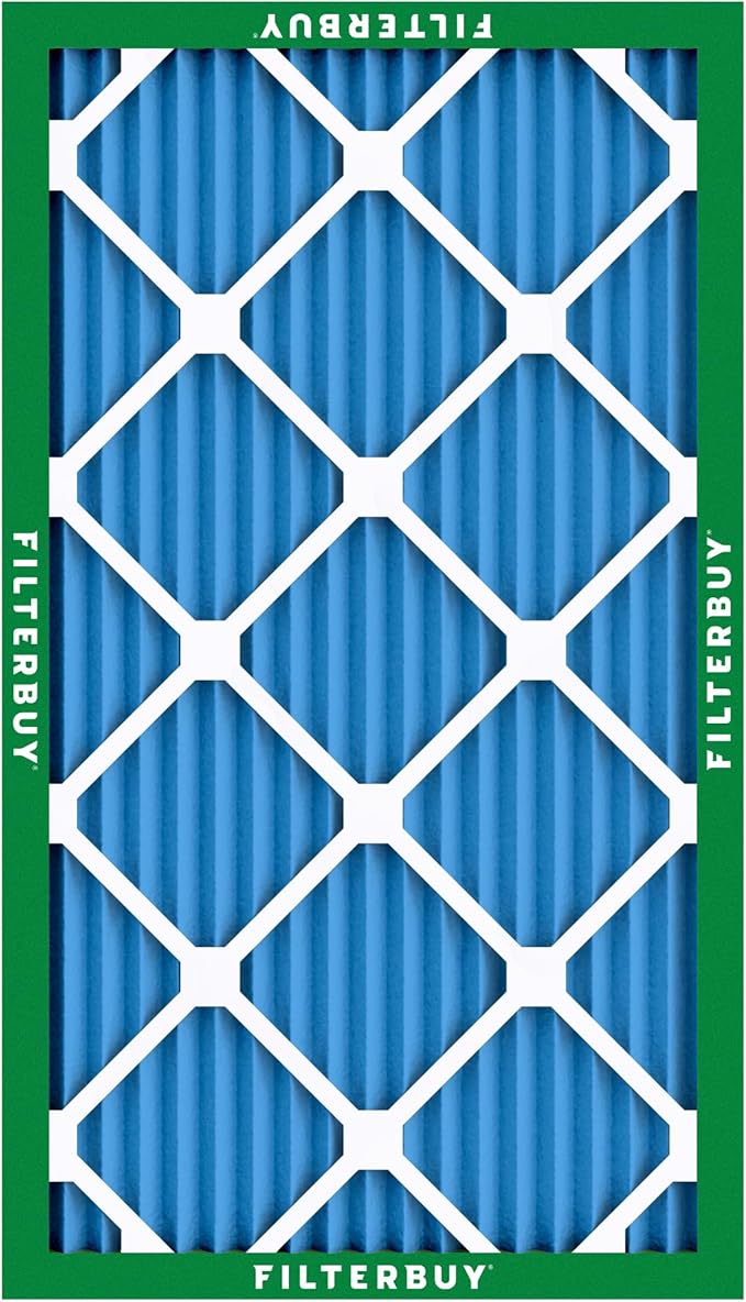 Filterbuy 12x30x1 Air Filter MERV 13 Optimal Smoke & Allergy Defense (3-Pack), Electrostatic Pleated HVAC AC Furnace Filters Replacement, Made in USA (Actual Size: 11.88 x 29.88 x 0.75)