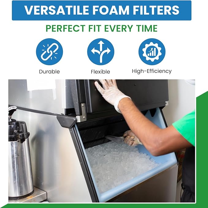 Filter Everything Foam Air Filter Roll – Washable & Reusable Foam Filter for Air Systems – Versatile Filter Media – 18 x 25 x 1/4, Dark Gray
