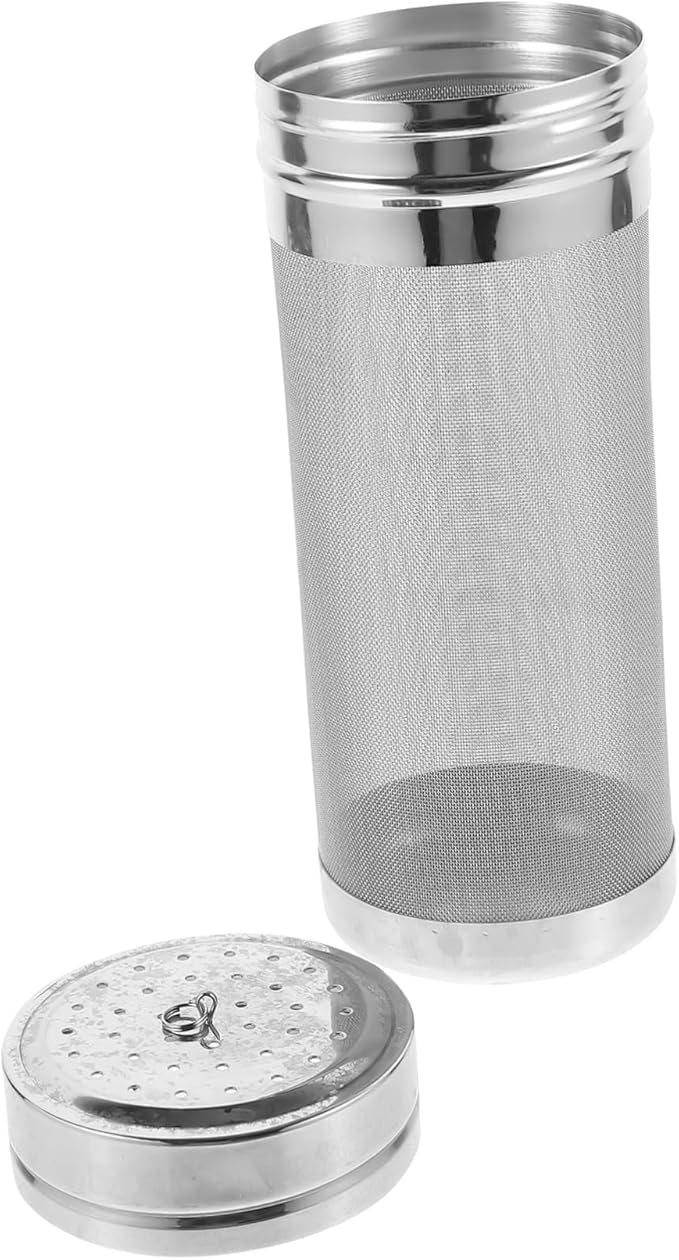 Stainless Steel Hop Filter with Lid for Home Brewing Strainer Portable and Lightweight Beer Filtering Tool Easy to Clean for Maximum Flavor Extraction