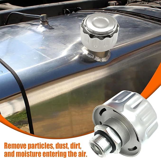 3/4" NPT Breather Cap with 40 Micron Filtration | Heavy-Duty Carbon Steel & Aluminum Alloy Vent Cap | Universal Fit for Hydraulic Tanks,Gearboxes,Coolant Reservoirs | Easy Install & Low Maintenance