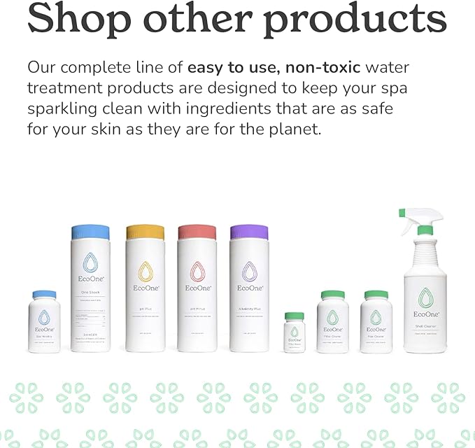 Deep Clean Kit by EcoOne | Comes with Spa & Hot Tub Filter Cleaner, Pipe Cleaner, Hot Tub Shell Cleaner, & Filter Boost | All-Natural, Chlorine-Free, & Fragrance-Free Spa Cleaners | Deeply Cleans