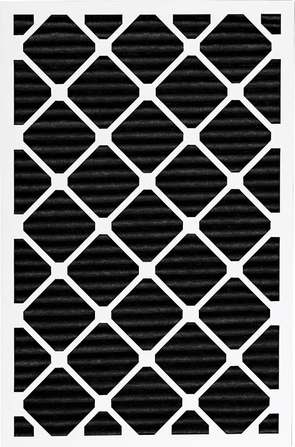 Nordic Pure 20x30x1 (Actual Size: 19 5/8 x 29 5/8 x 3/4) Pure Carbon Pleated Odor Reduction Furnace Air Filters 4 Pack