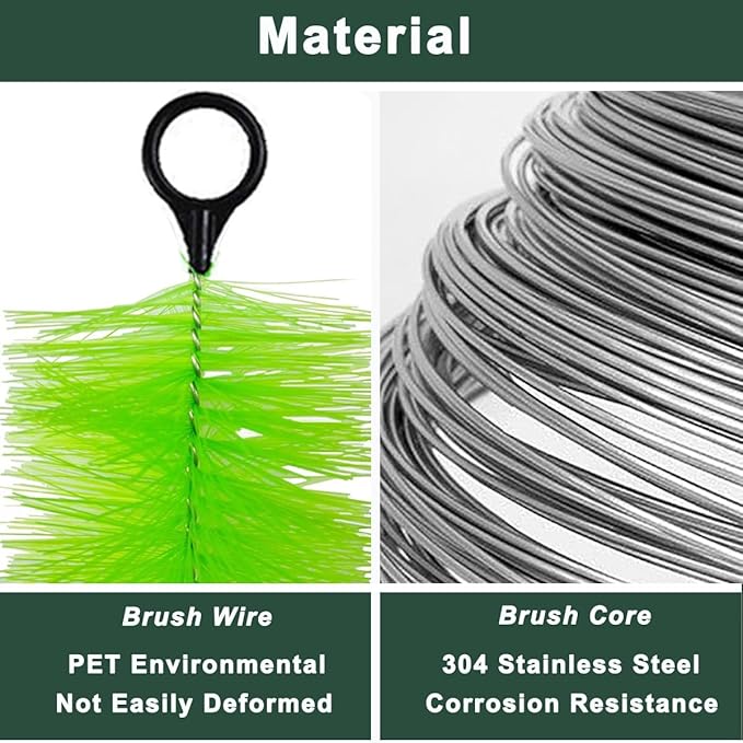 100 Packs Filter Brushes Aquarium Brushes Set for Koi Pond Water Garden Outdoor Pond Skimmers Brush Filter Cleaning Brush 39 Inch by 4.7 Inch (Green)