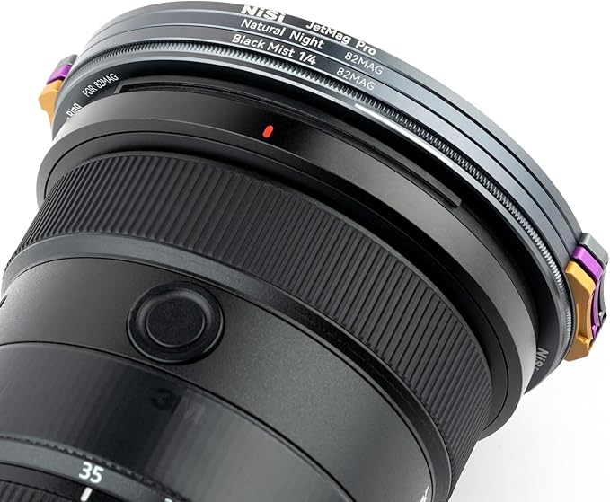 NiSi - JetMag Pro 82MAG Cross Screen 4X Filter - Magnetic Starburst Lens Filter for Stunning Four-Point Effects, Nano Waterproof Coated Optical Glass and Ultra-Slim Frame - Lens Adapter Ring Required