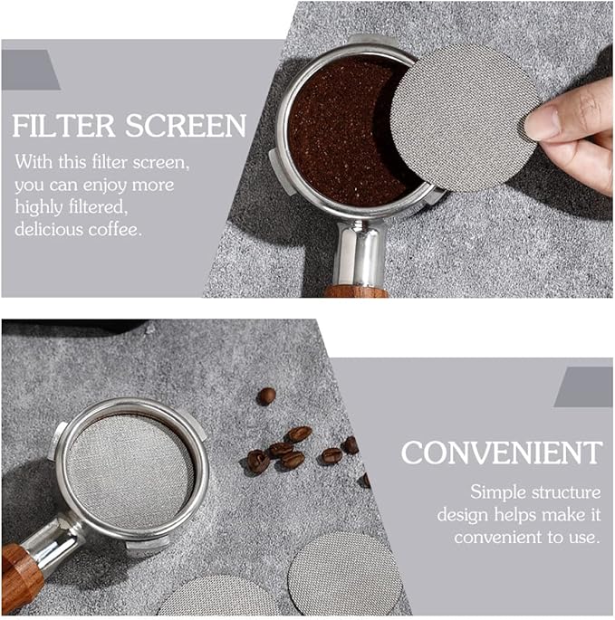 DECHOUS Stainless Filter Screen Portable Manual Coffee Maker Filter Design for Improved Flavor Extraction and Easy to Clean