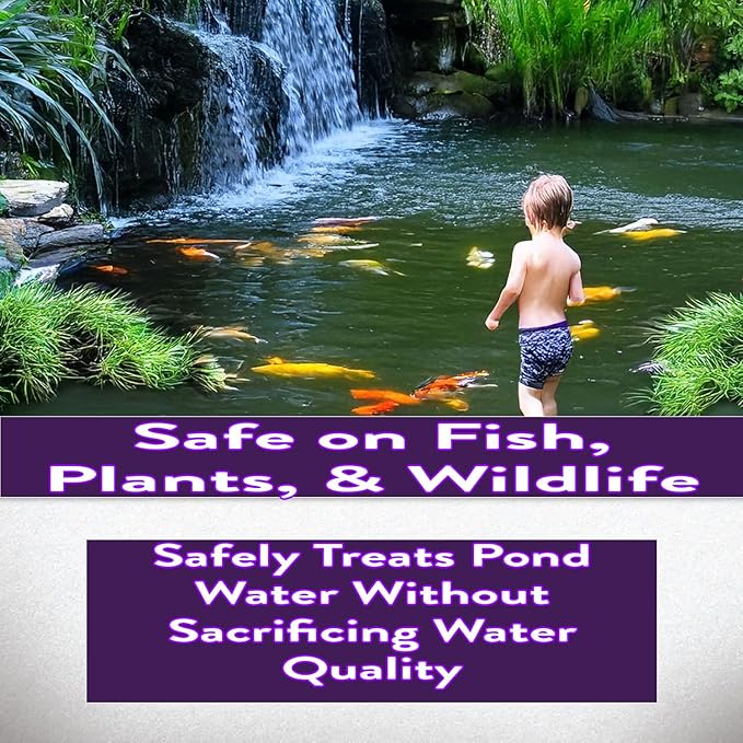PONDSCAPE Pond Flocculant – Clears Cloudy & Murky Pond Water – Fast-Acting Water Clarifier for Ponds, Water Gardens & Fountains – Safe, Biodegradable Formula