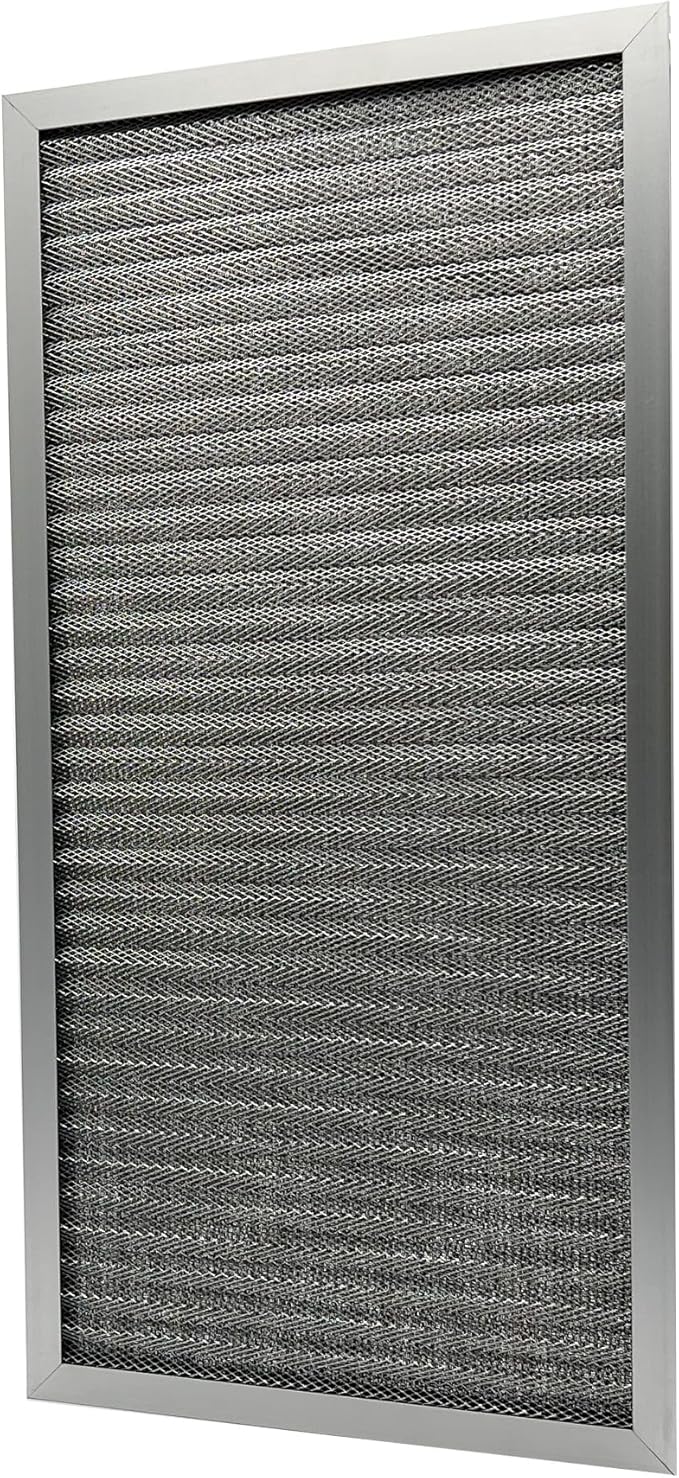 Washable Air Filter(12" x 24" x 1"), Aluminum Electrostatic Air Filter for Furnace and Central Air Conditioner