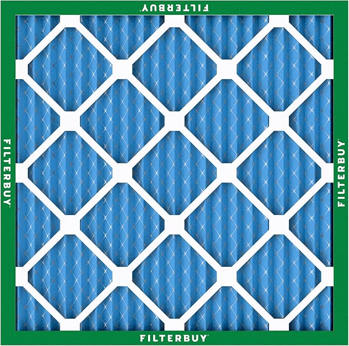 Filterbuy 30x30x1 Air Filter MERV 13 Optimal Smoke & Allergy Defense (3-Pack), Electrostatic Pleated HVAC AC Furnace Filters Replacement, Made in USA (Actual Size: 29.50 x 29.50 x 0.75)