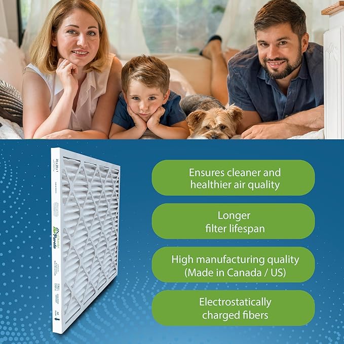20x20x1 Air Filters | AirPurete AP-3M20201 HVAC AC Furnace Air Filters | Actual Size: 19.50" x 19.50" x 0.75" | MERV 8, MPR 600 (Pack of 4)