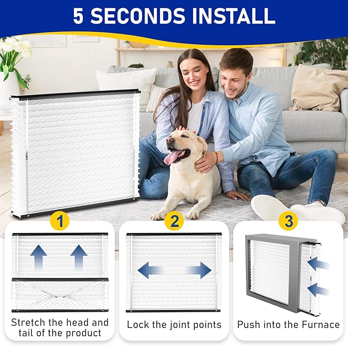 2Pack 210 Replacement Filter Compatible with Aprilaire Size: 20x25x4 MERV 13 Whole House Air Purifiers model:1210, 1620, 2210, 2216, 3210, 4200.Not fit for 1213 UPGRADE KIT(MODEL 2120 OR 2200)