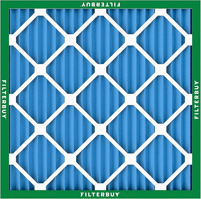 Filterbuy 18x18x1 Air Filter MERV 13 Optimal Smoke & Allergy Defense (3-Pack), Electrostatic Pleated HVAC AC Furnace Filters Replacement, Made in USA (Actual Size: 17.75 x 17.75 x 0.75)
