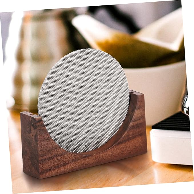 Luxshiny Espresso Machine Filter Double Cup Mesh Screen Stainless Steel Coffee Strainer for Filter Coffee Maker Easy to Cle