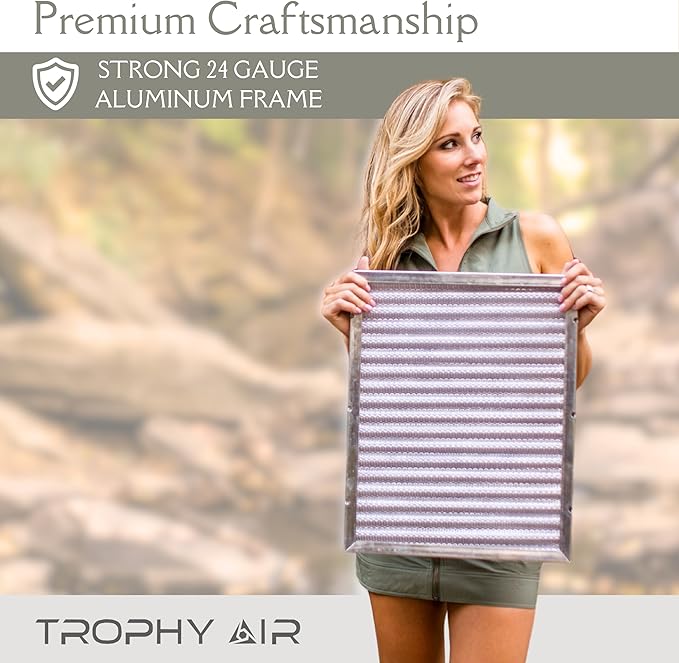 14x24x1 | Trophy Air | Merv 8 | Washable Furnace Filter | Lifetime HVAC & Furnace Air Filter | Washable Electrostatic | High Dust Holding Capacity | Premium Quality Aluminum