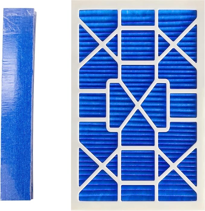 LEKEN 16x25x1 AC Furnace HVAC Filter Reusable Electrostatic Filters MERV 13 For Households With Pets, Contain 1 Reusable ABS Frame+12 Air Filter Medias