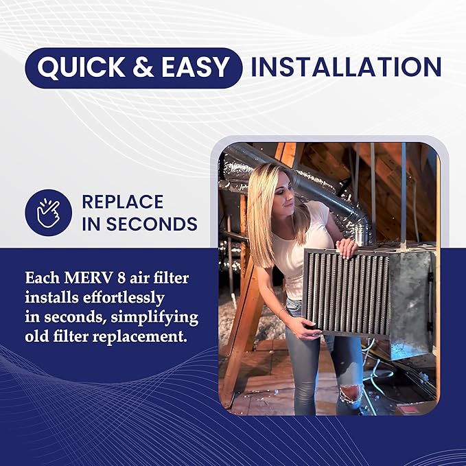 | Merv 8 | Washable & Reusable AC/Furnace Filter | Lifetime HVAC & Furnace Air Filter | Washable | Superior particle-holding Ability | Premium Quality Aluminum | 10x20x1