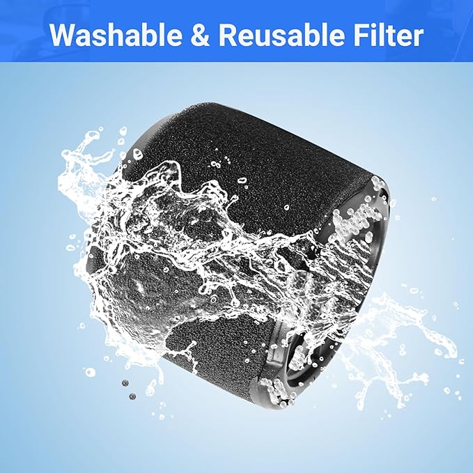 2 Pack VF3700 Filter Compatible with Rigid Vac 3-4.5 Gallon Vacuum Cleaners, Wet Application Foam Filter Fit WS0301VA WS0400DE WS14045