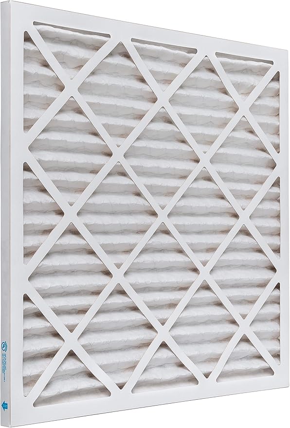 Aerostar 25x25x1 MERV 11 Air Filter, Pleated AC Furnace HVAC Filters (24.5x24.5x0.75), for Allergies Asthma Dust Pet Dander Smoke Bacteria Viruses, MPR 1500 FPR 10, USA, 6 Pack