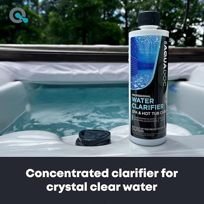 MAV AquaDoc Spa Clarifier & Hot Tub Clarifier for Fast Acting Cloudy Water Treatment - The Spa Clarifier Hot Tub Owners Love - 32 oz (2-Pack)