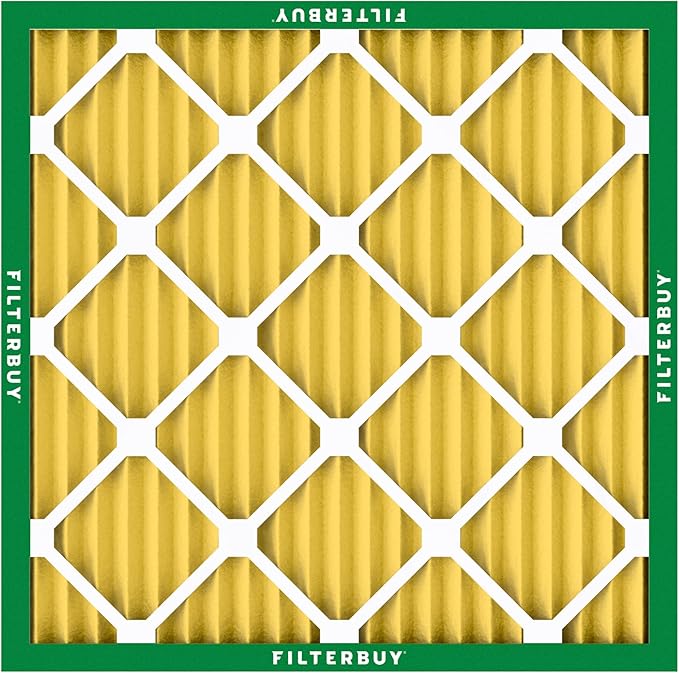 Filterbuy 24x24x1 Air Filter MERV 11 Superior Pet & Allergy Defense (12-Pack), Electrostatic Pleated HVAC AC Furnace Filters Replacement, Made in USA (Actual Size: 23.38 x 23.38 x 0.75)