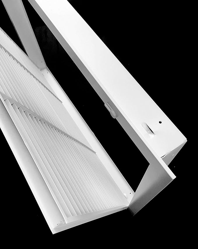 HVAC Premium 24'' X 18'' Aluminum Return Filter Grille for 1'' Filter - Easy Airflow - Linear Bar Grilles [Outer Dimensions: 26.5w X 20.5h]