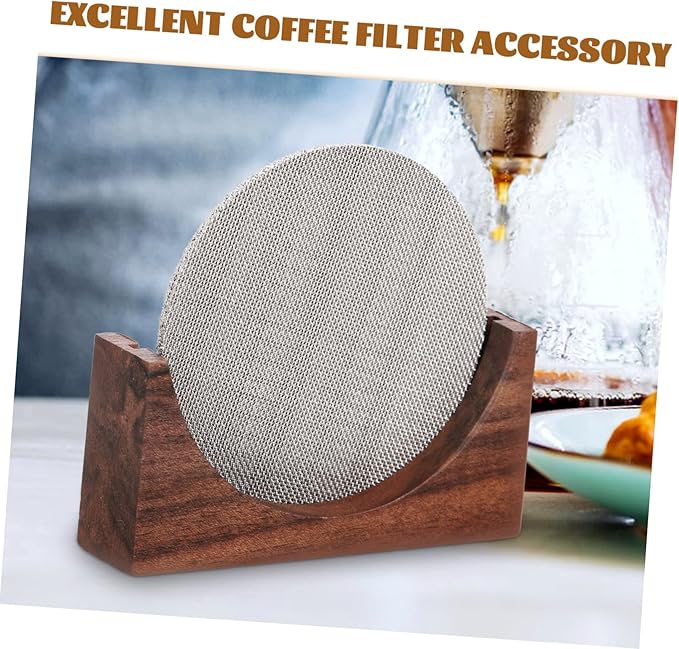Luxshiny 3pcs Stainless Maker Filter Mesh for Espresso Machines Reusable Fine Filter Screen for Uniform Extraction Office