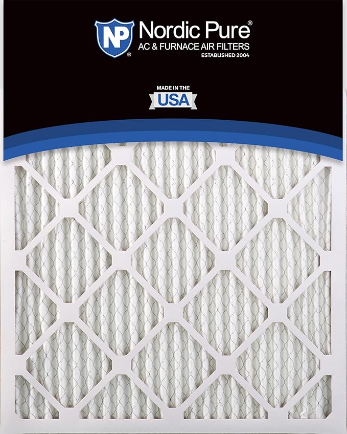 Nordic Pure 20x30x1 (Actual Size: 19 5/8 x 29 5/8 x 3/4) Pleated MERV 14 Air Filters 6 Pack