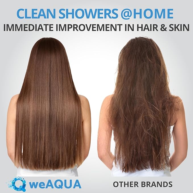 weAQUA Heavy Duty NO BS Shower Filter – 99% Removal for Hard Water, Chlorine, Fluoride, Heavy Metals, Micro-life, Organics and More (Oil Rubbed Bronze)