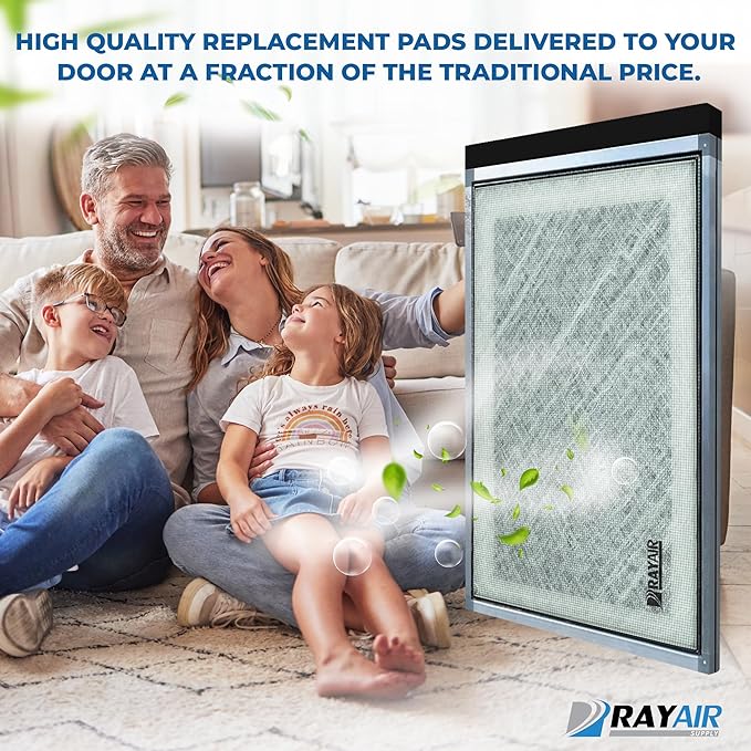 RAYAIR SUPPLY 16x25 Replacement Filter Pads Compatible with Air Ranger Air Cleaner 16X25 (3 Pack) White