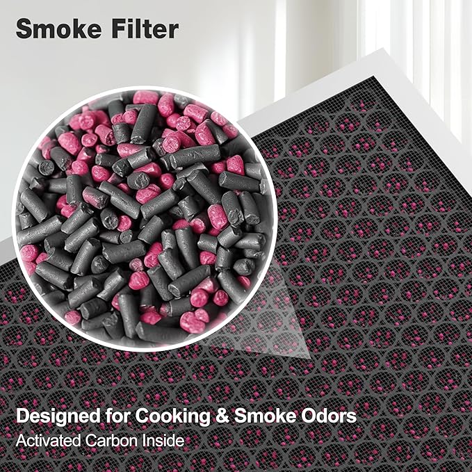 KNKA Air Purifier Replacement Filter for APH4000, HEPA & Activated Carbon Filters 2-Pack, Purple