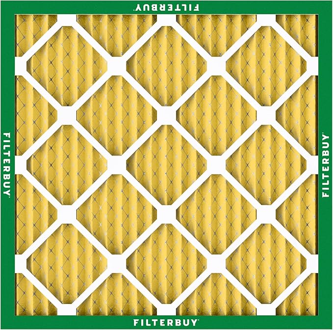 Filterbuy 20x20x1 Air Filter MERV 11 Superior Pet & Allergy Defense (12-Pack), Electrostatic Pleated HVAC AC Furnace Filters Replacement, Made in USA (Actual Size: 19.50 x 19.50 x 0.75)