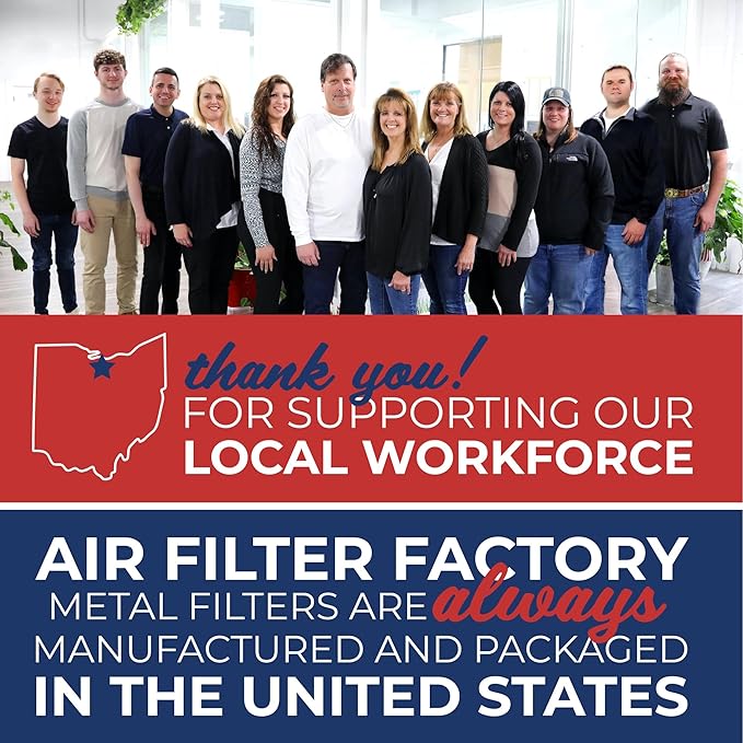 Air Filter Factory Mesh Filter 123324‐004, 123324004, TRN123324004 Replacement For Trion Aluminum Mesh Furnace HVAC Pre/Post Filters 2-Pack