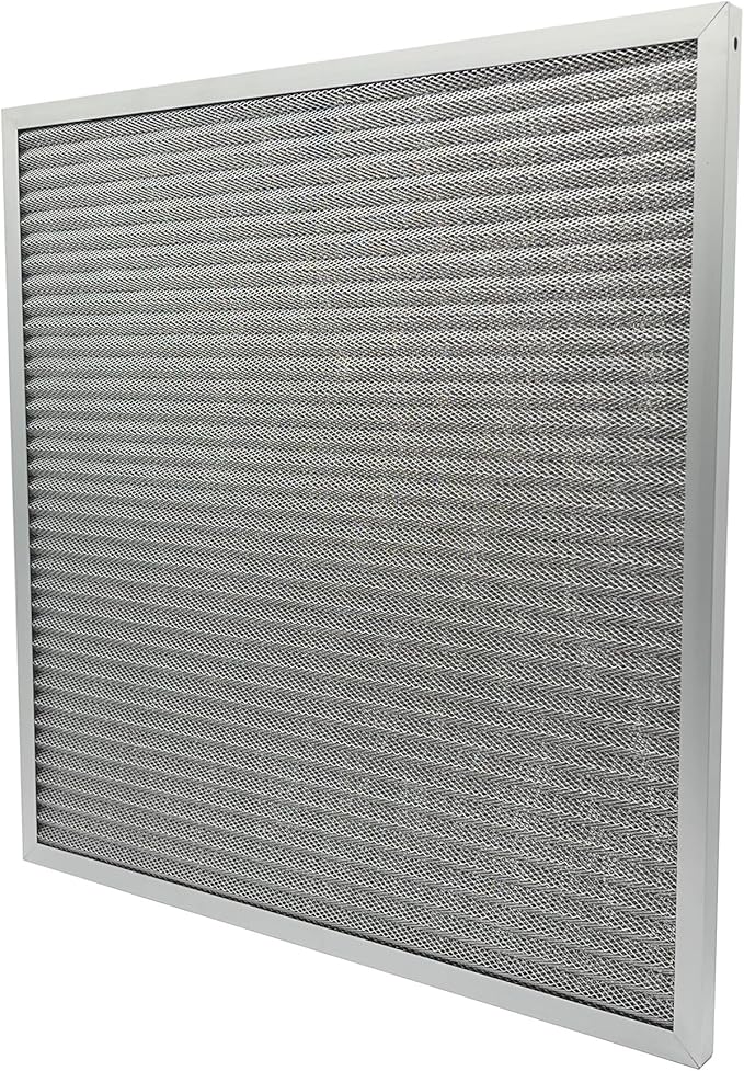 Washable Air Filter(24" x 24" x 1"), Aluminum Electrostatic Air Filter for Furnace and Central Air Conditioner