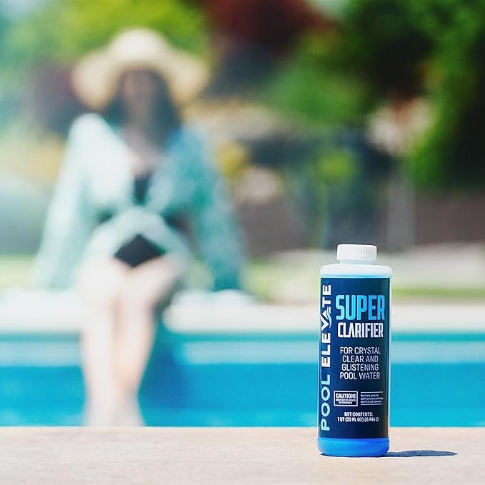Pool Clarifier Ultimate Clarity Booster - Pool Clarifier for Crystal Clear Water, Fast Acting & Long Lasting, Reduces Cloudiness & Enhances Filter Performance, Safe for All Pools, 32 oz