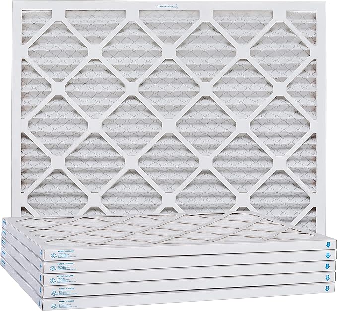 Aerostar 16x22x1 MERV 11 Air Filter, Pleated AC Furnace HVAC Filters (15.875x21.875x0.75), for Allergies Asthma Dust Pet Dander Smoke Bacteria Viruses, MPR 1500 FPR 10, USA, 6 Pack