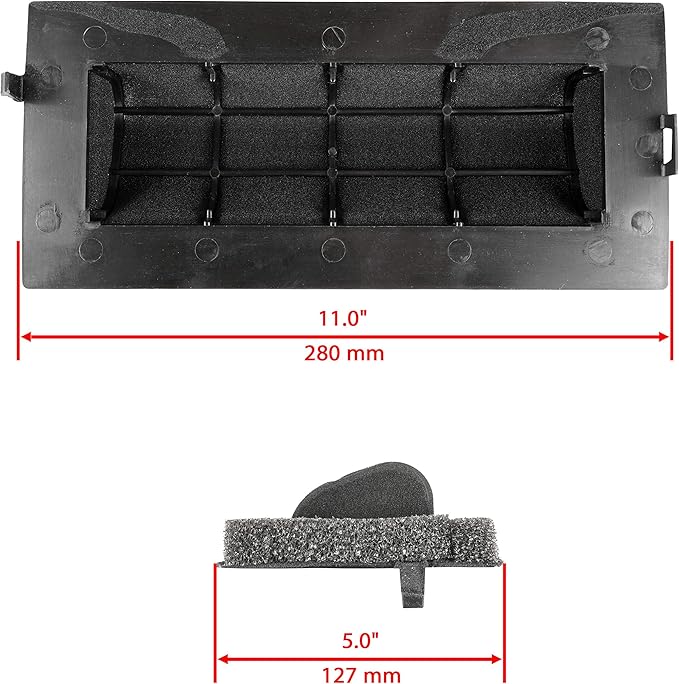 Caltric Air Filter Compatible with Yamaha Mountain Max 600 MM600 1997-1999 Mountain Max 600 MM600 Snowmobiles / 8CR-14450-00-00