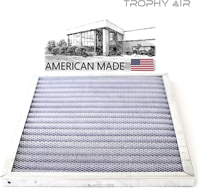 14x24x1 | Trophy Air | Merv 8 | Washable Furnace Filter | Lifetime HVAC & Furnace Air Filter | Washable Electrostatic | High Dust Holding Capacity | Premium Quality Aluminum